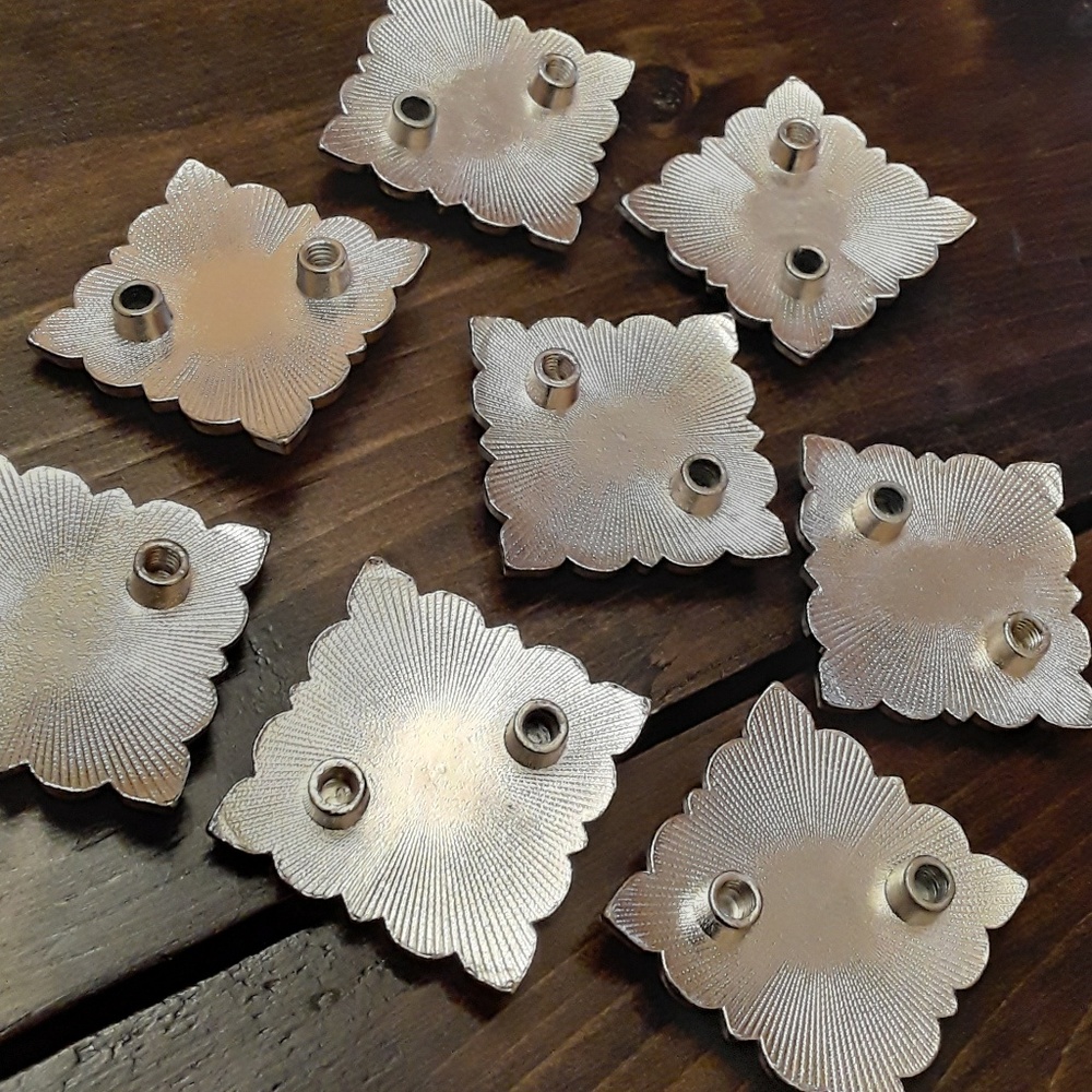 Lot of 20 Concho Craft Accents Jewels DIY Leather Goods Accessories - Picture 4 of 4